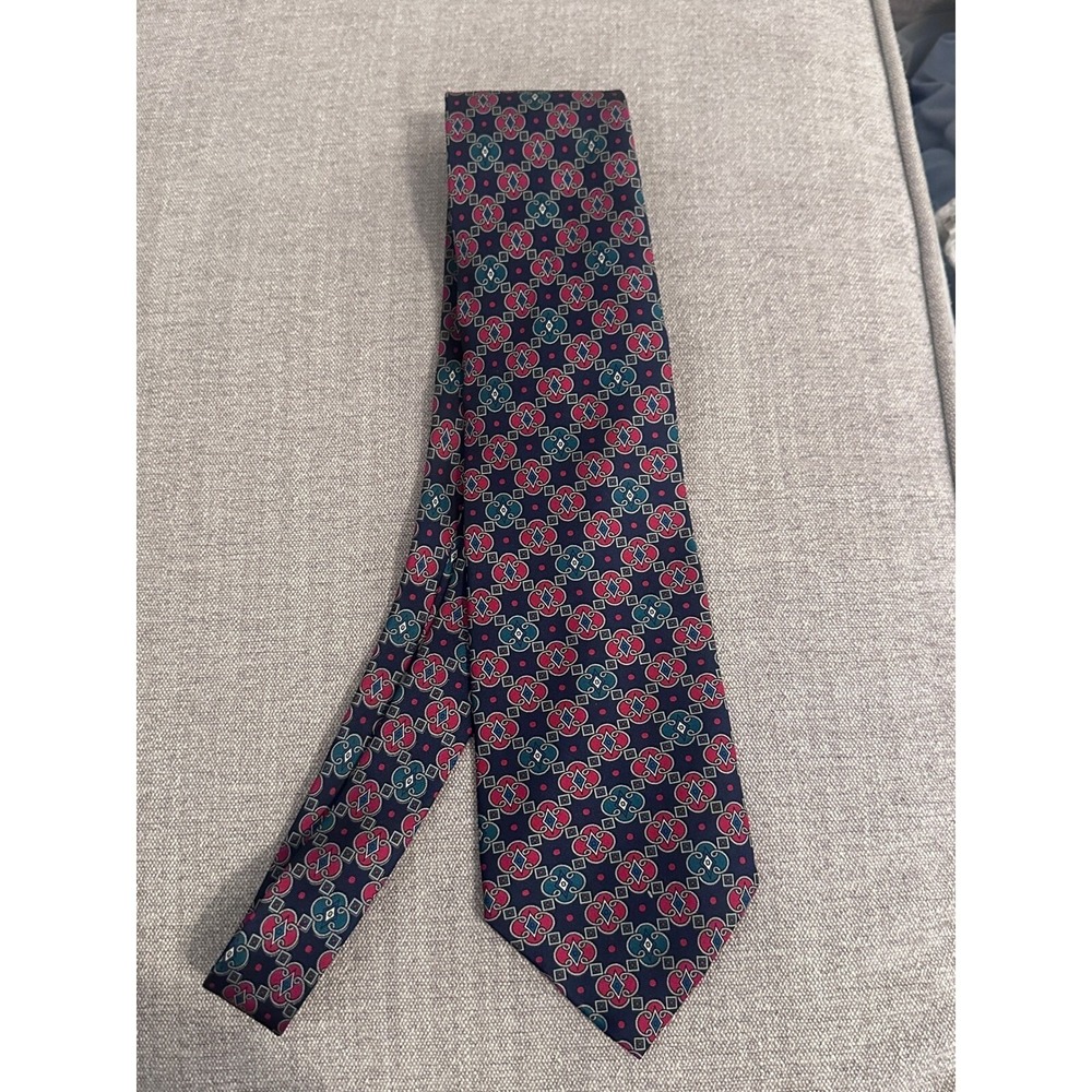 Christian Dior Monsieur Necktie Silk Floral Pattern Designer Tie